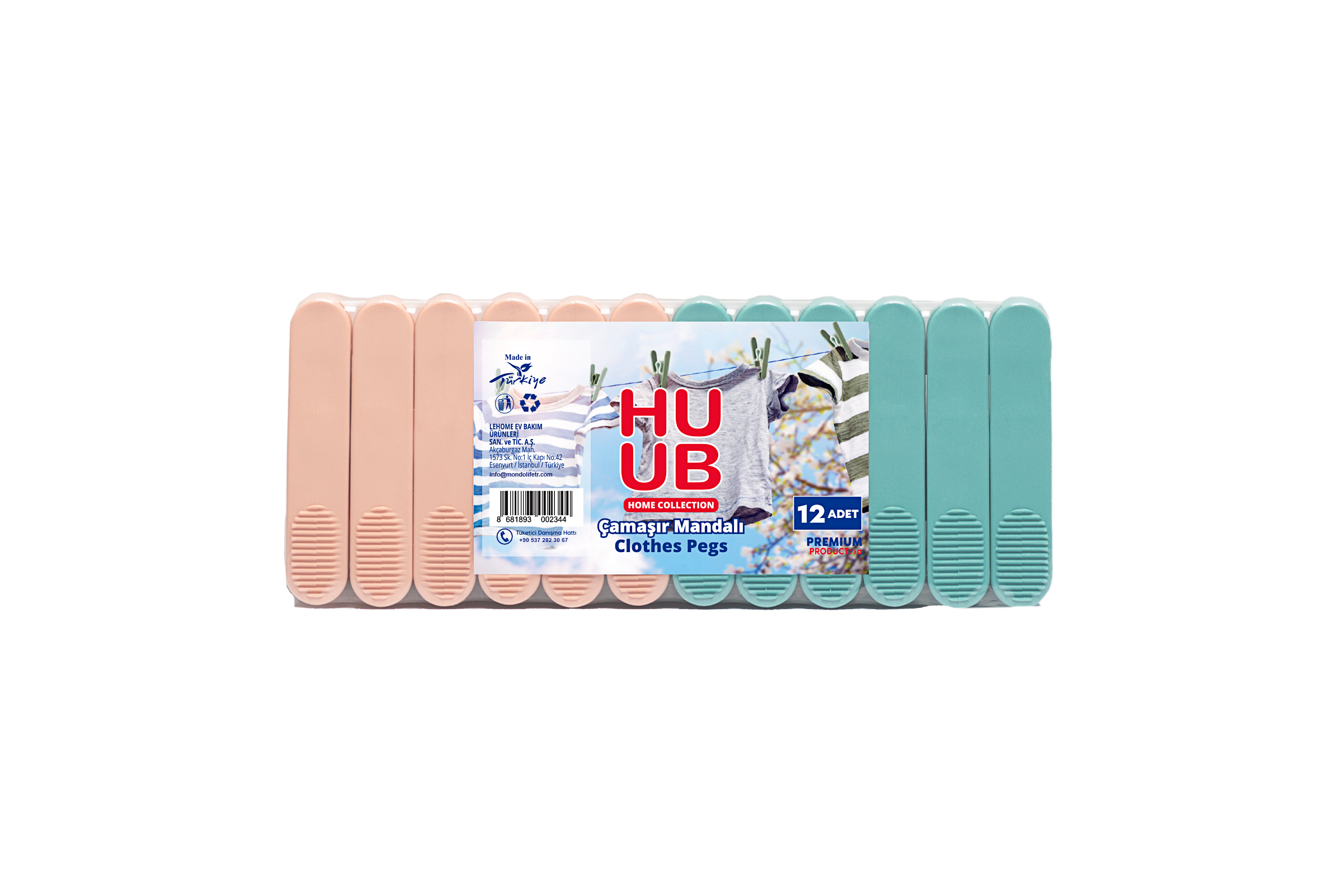 Pegs Orange-Mint